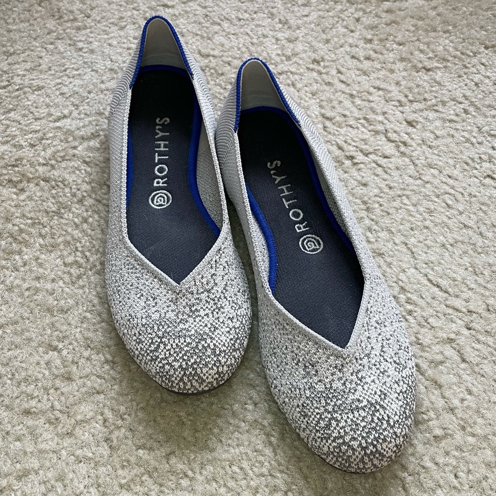 Rothy’s Pearl Metallic Flats